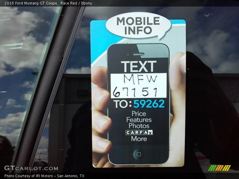 Race Red / Ebony 2016 Ford Mustang GT Coupe