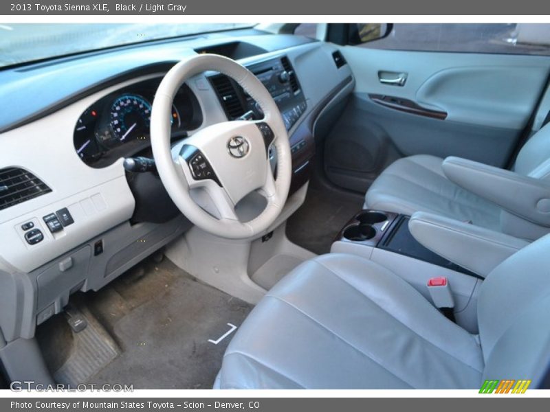 Black / Light Gray 2013 Toyota Sienna XLE