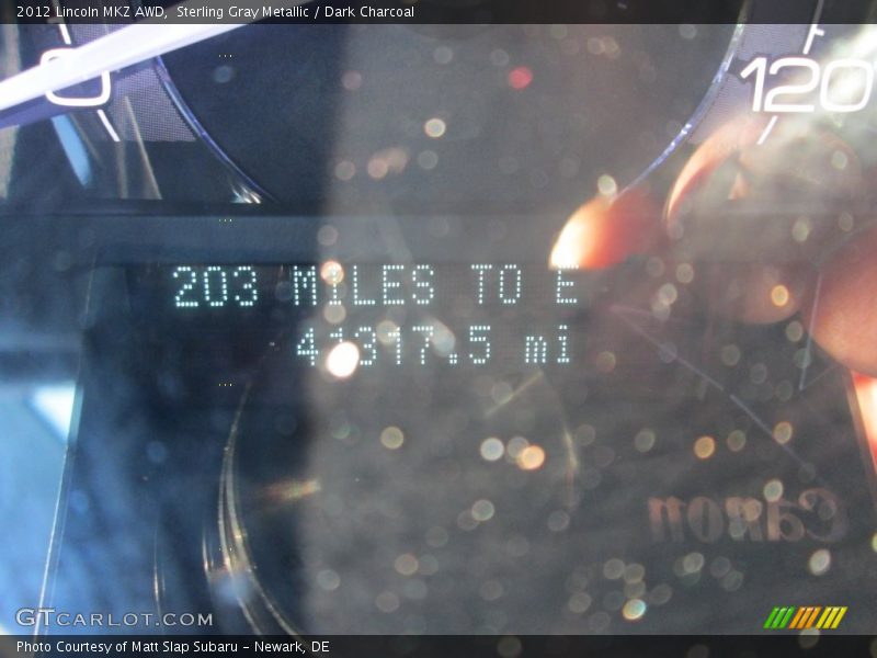 Sterling Gray Metallic / Dark Charcoal 2012 Lincoln MKZ AWD