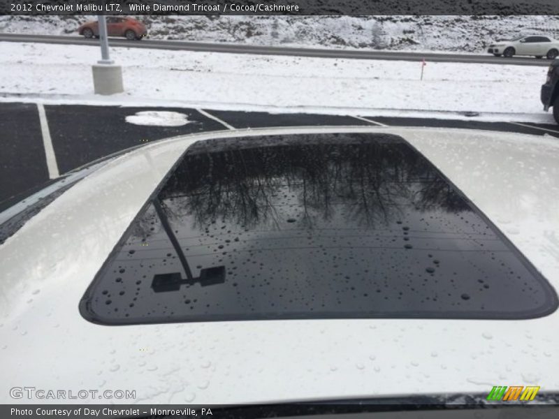 White Diamond Tricoat / Cocoa/Cashmere 2012 Chevrolet Malibu LTZ