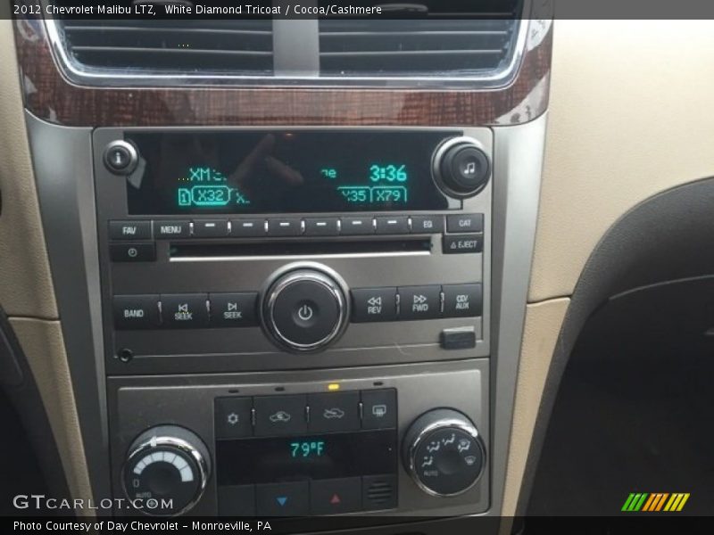 White Diamond Tricoat / Cocoa/Cashmere 2012 Chevrolet Malibu LTZ