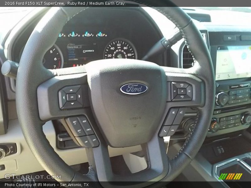 Ruby Red / Medium Earth Gray 2016 Ford F150 XLT SuperCrew