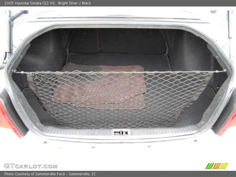 Bright Silver / Black 2005 Hyundai Sonata GLS V6