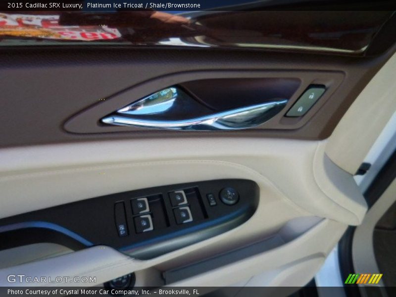 Platinum Ice Tricoat / Shale/Brownstone 2015 Cadillac SRX Luxury