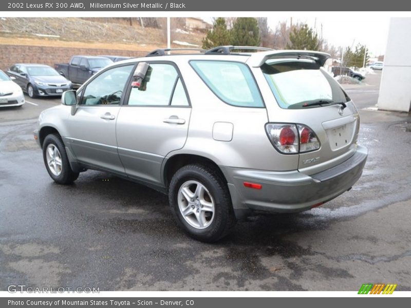 Millennium Silver Metallic / Black 2002 Lexus RX 300 AWD