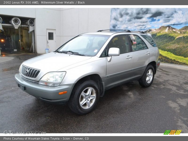 Millennium Silver Metallic / Black 2002 Lexus RX 300 AWD