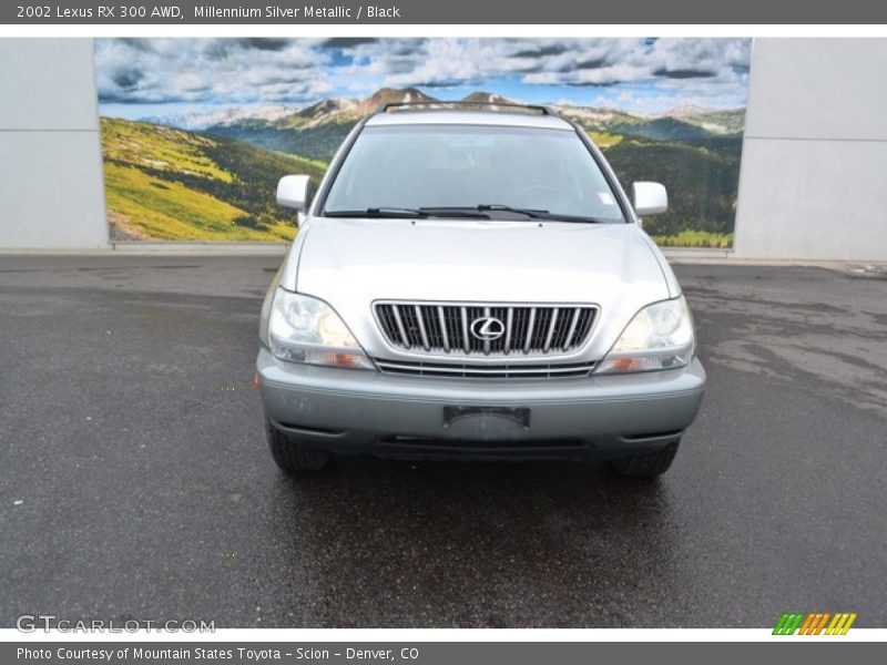 Millennium Silver Metallic / Black 2002 Lexus RX 300 AWD