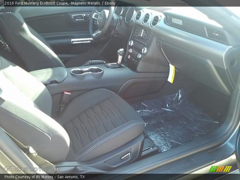 Magnetic Metallic / Ebony 2016 Ford Mustang EcoBoost Coupe