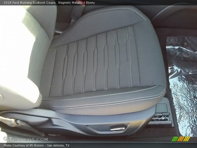 Magnetic Metallic / Ebony 2016 Ford Mustang EcoBoost Coupe