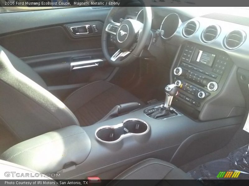 Magnetic Metallic / Ebony 2016 Ford Mustang EcoBoost Coupe