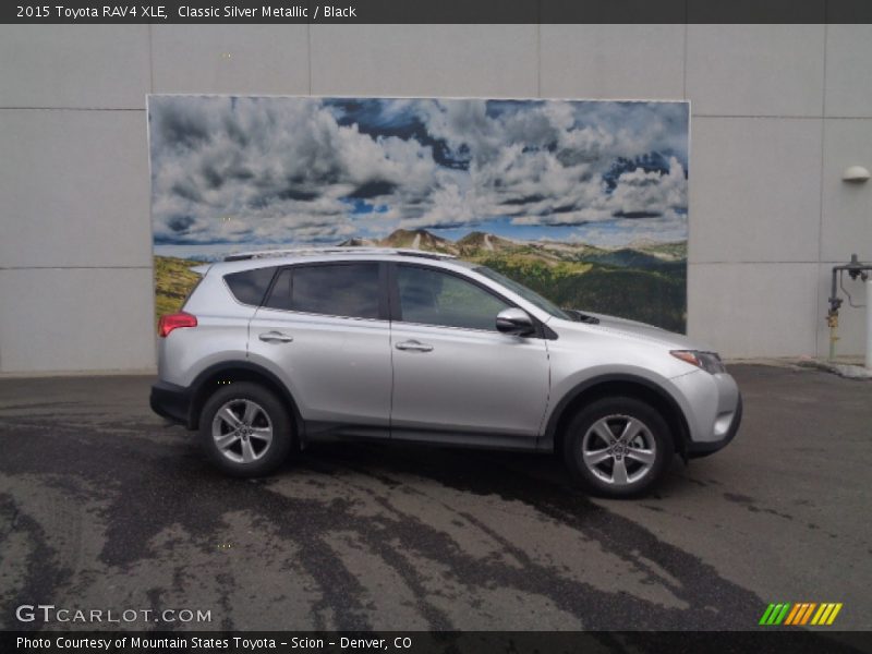 Classic Silver Metallic / Black 2015 Toyota RAV4 XLE