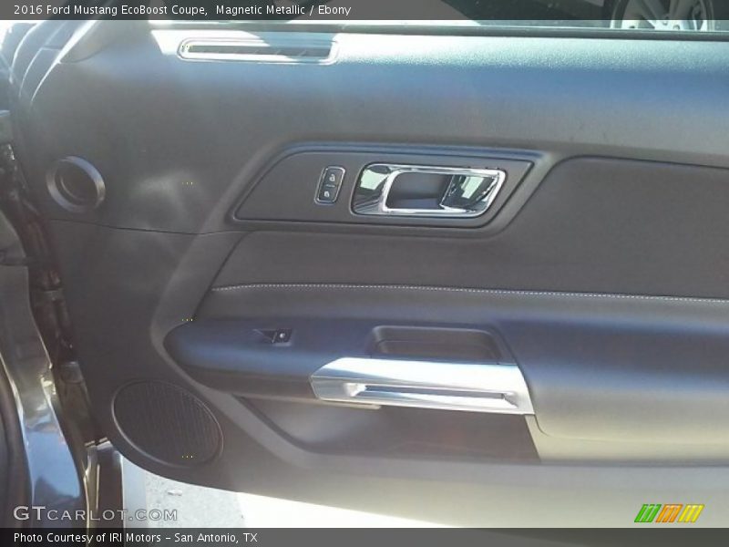 Magnetic Metallic / Ebony 2016 Ford Mustang EcoBoost Coupe