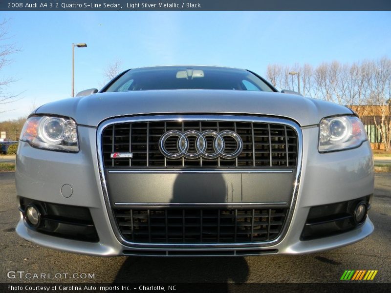 Light Silver Metallic / Black 2008 Audi A4 3.2 Quattro S-Line Sedan