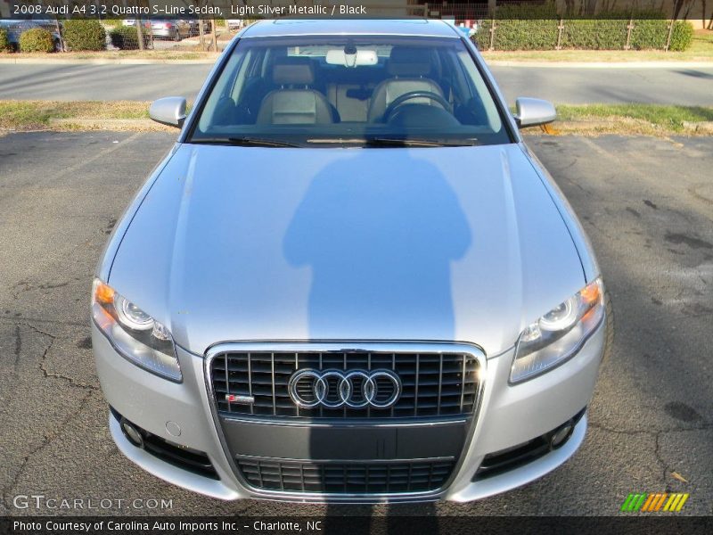 Light Silver Metallic / Black 2008 Audi A4 3.2 Quattro S-Line Sedan