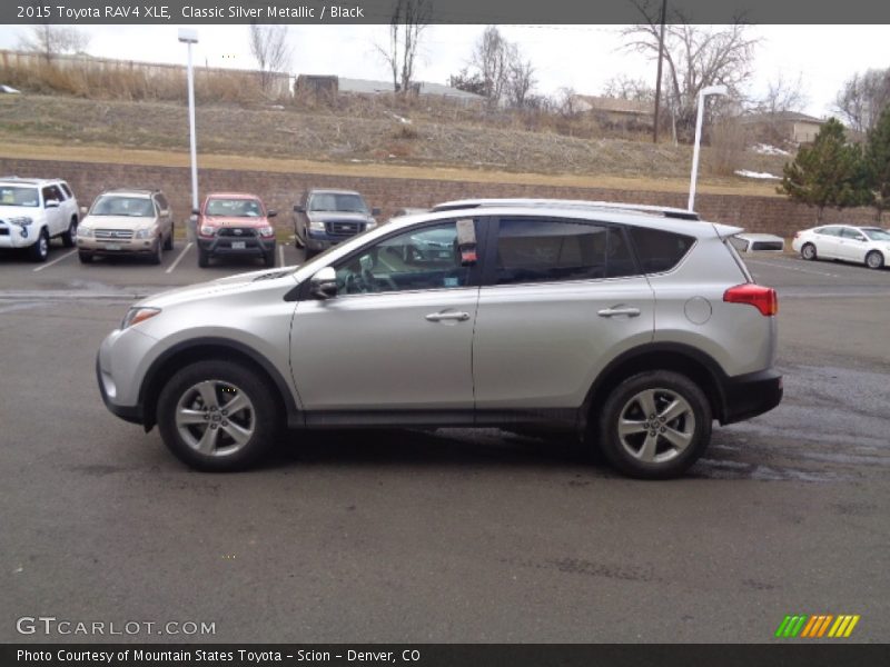 Classic Silver Metallic / Black 2015 Toyota RAV4 XLE