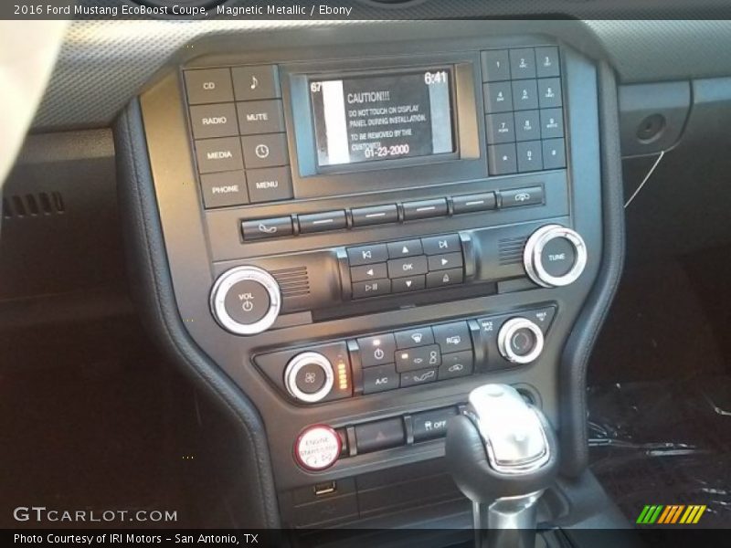 Magnetic Metallic / Ebony 2016 Ford Mustang EcoBoost Coupe