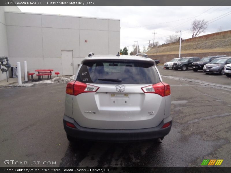 Classic Silver Metallic / Black 2015 Toyota RAV4 XLE