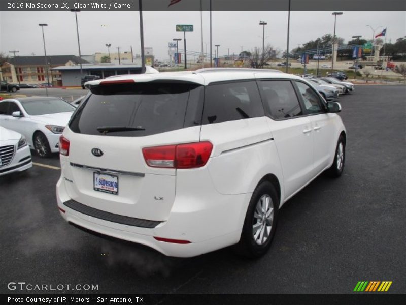 Clear White / Camel 2016 Kia Sedona LX