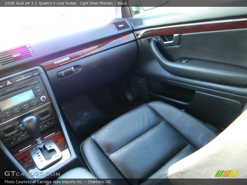 Light Silver Metallic / Black 2008 Audi A4 3.2 Quattro S-Line Sedan