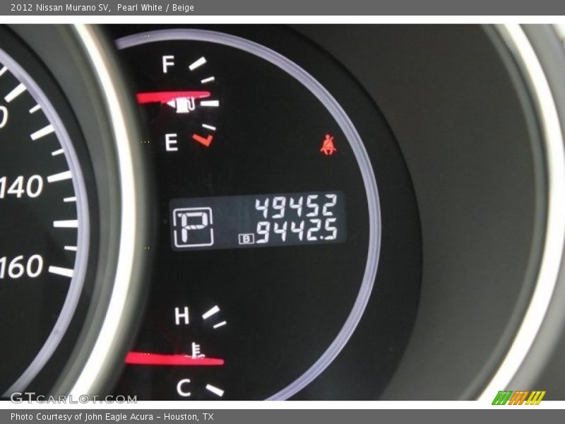 Pearl White / Beige 2012 Nissan Murano SV