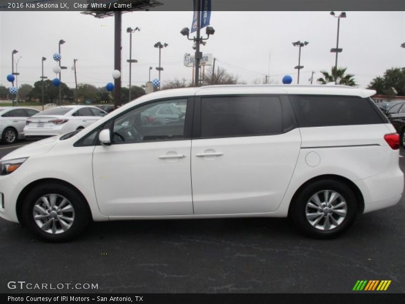 Clear White / Camel 2016 Kia Sedona LX