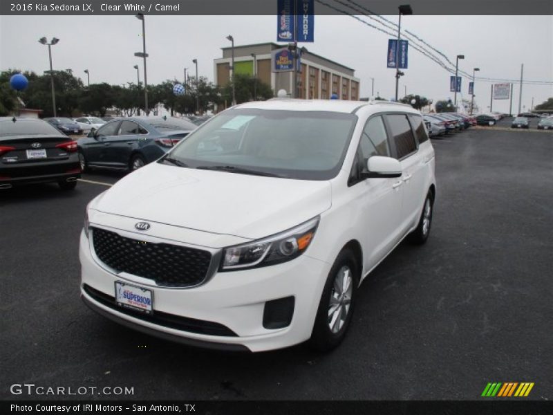 Clear White / Camel 2016 Kia Sedona LX