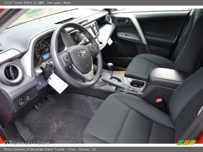 Hot Lava / Black 2016 Toyota RAV4 LE AWD