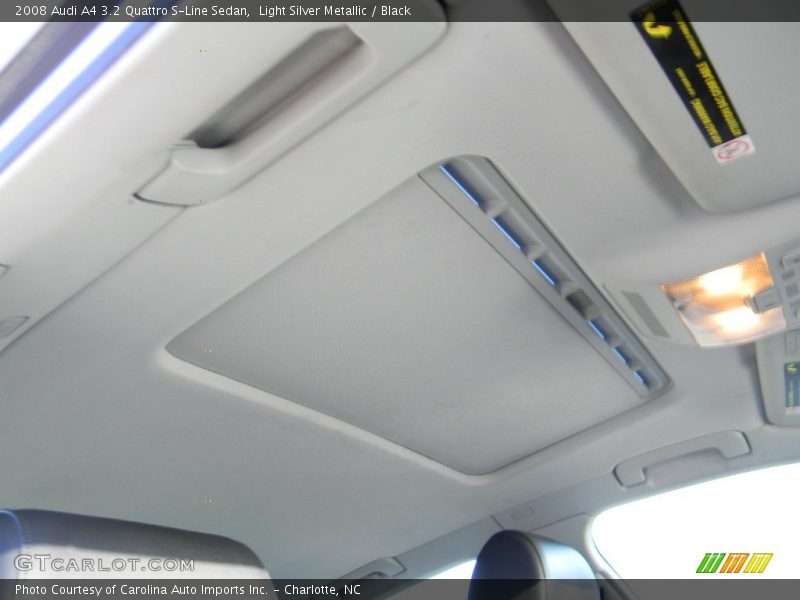 Light Silver Metallic / Black 2008 Audi A4 3.2 Quattro S-Line Sedan