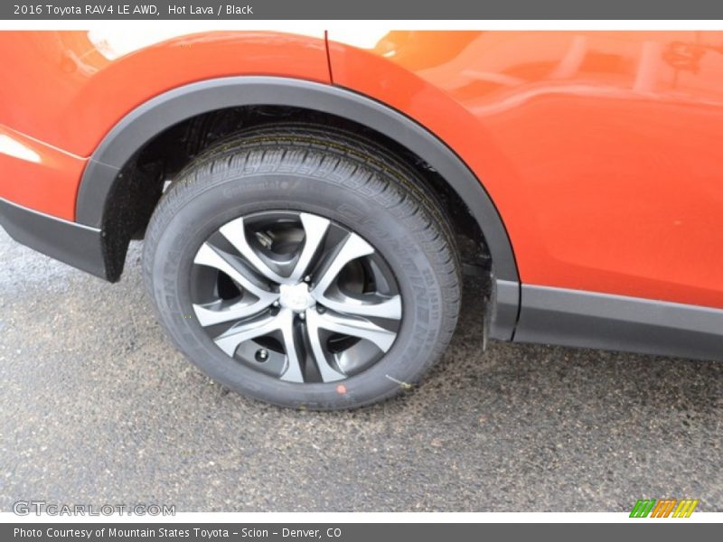 Hot Lava / Black 2016 Toyota RAV4 LE AWD