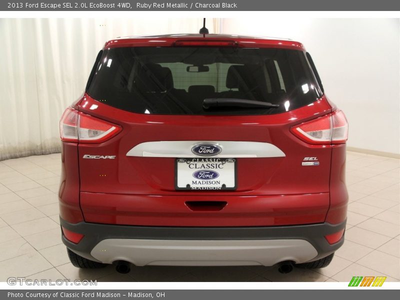 Ruby Red Metallic / Charcoal Black 2013 Ford Escape SEL 2.0L EcoBoost 4WD