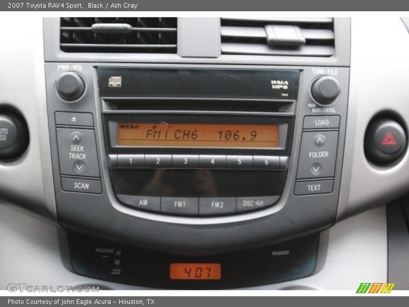 Black / Ash Gray 2007 Toyota RAV4 Sport