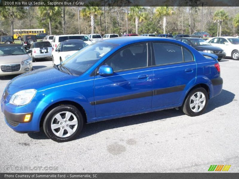 Sapphire Blue / Gray 2008 Kia Rio LX Sedan