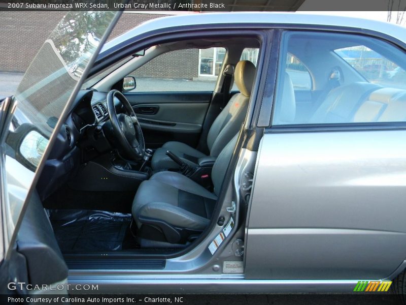 Urban Gray Metallic / Anthracite Black 2007 Subaru Impreza WRX Sedan