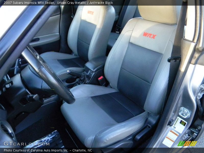 Urban Gray Metallic / Anthracite Black 2007 Subaru Impreza WRX Sedan