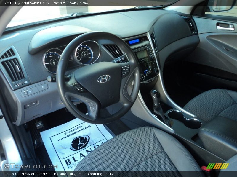Radiant Silver / Gray 2011 Hyundai Sonata GLS