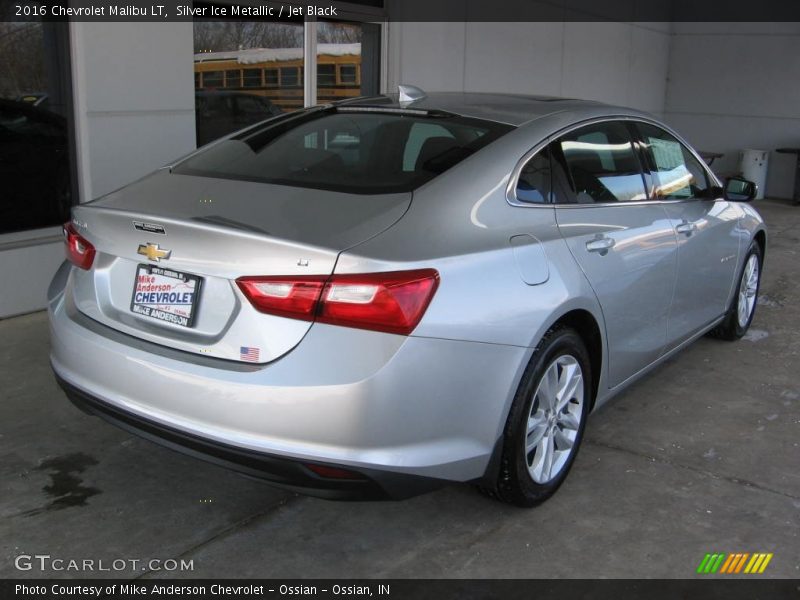Silver Ice Metallic / Jet Black 2016 Chevrolet Malibu LT