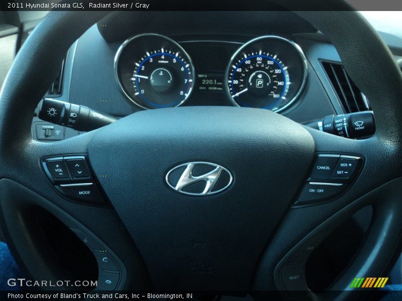 Radiant Silver / Gray 2011 Hyundai Sonata GLS