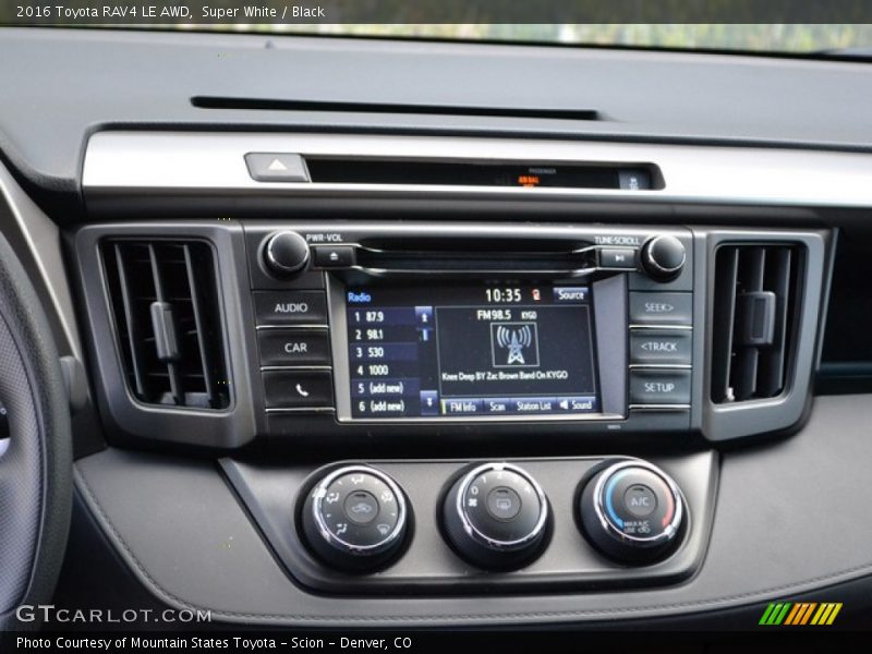 Controls of 2016 RAV4 LE AWD