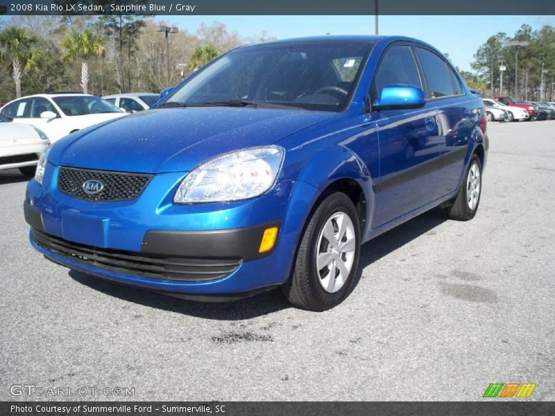 Sapphire Blue / Gray 2008 Kia Rio LX Sedan