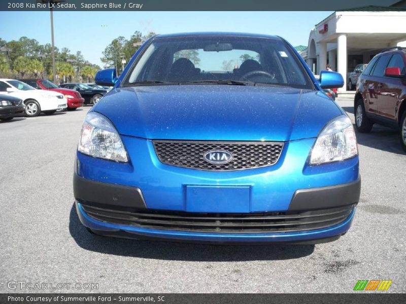 Sapphire Blue / Gray 2008 Kia Rio LX Sedan