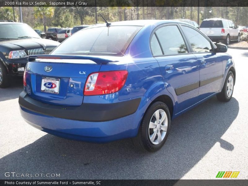 Sapphire Blue / Gray 2008 Kia Rio LX Sedan