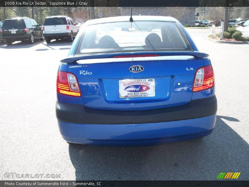 Sapphire Blue / Gray 2008 Kia Rio LX Sedan