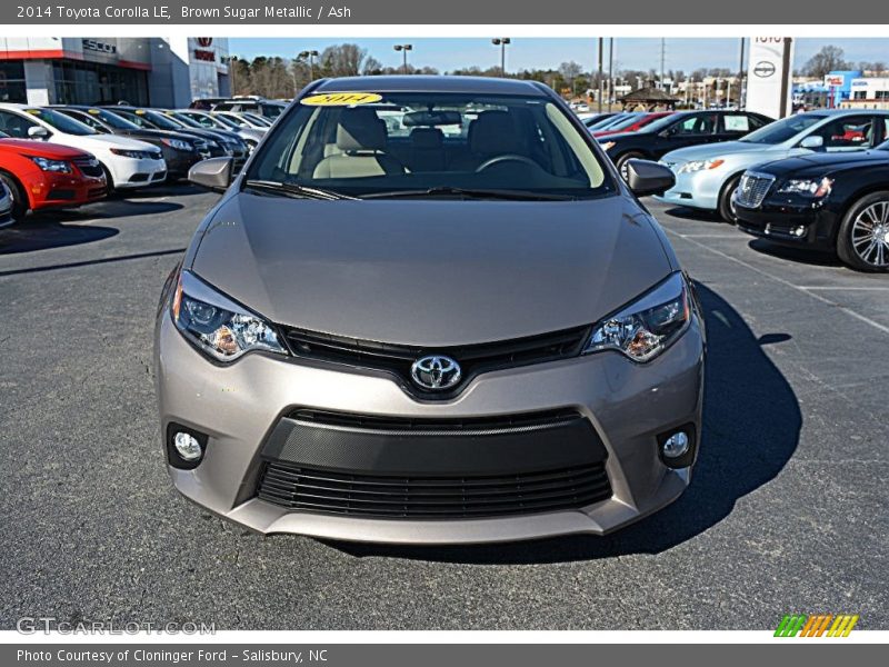 Brown Sugar Metallic / Ash 2014 Toyota Corolla LE