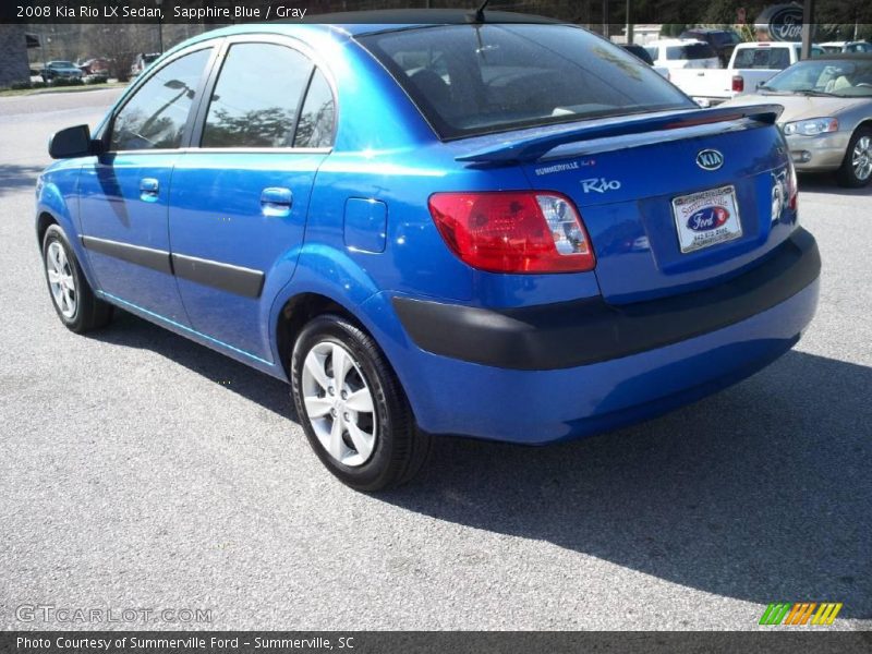 Sapphire Blue / Gray 2008 Kia Rio LX Sedan