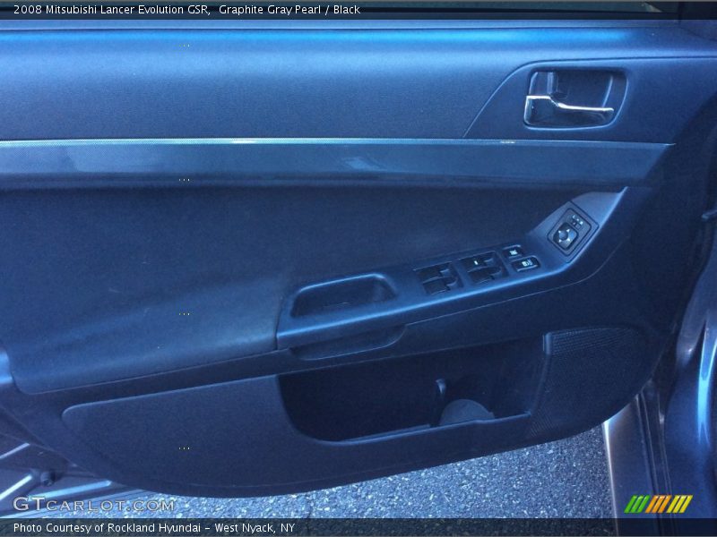 Graphite Gray Pearl / Black 2008 Mitsubishi Lancer Evolution GSR