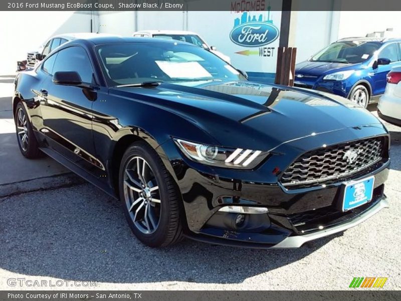 Shadow Black / Ebony 2016 Ford Mustang EcoBoost Coupe