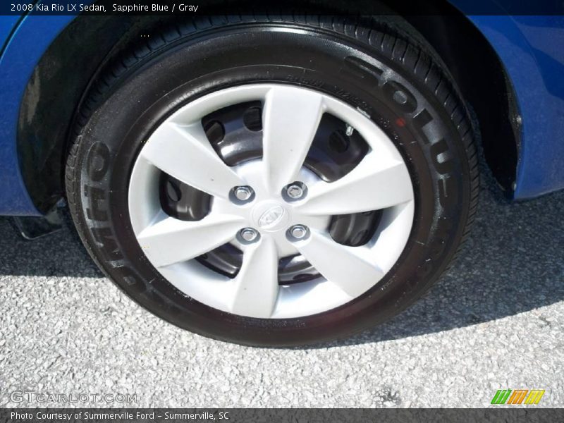 Sapphire Blue / Gray 2008 Kia Rio LX Sedan