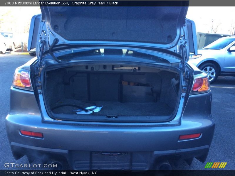 Graphite Gray Pearl / Black 2008 Mitsubishi Lancer Evolution GSR