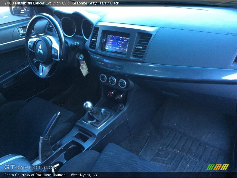 Graphite Gray Pearl / Black 2008 Mitsubishi Lancer Evolution GSR