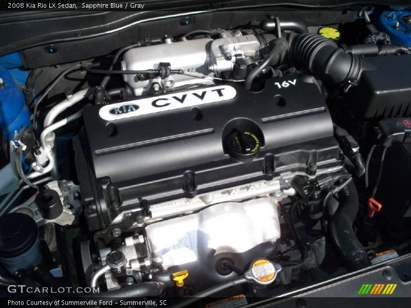Sapphire Blue / Gray 2008 Kia Rio LX Sedan